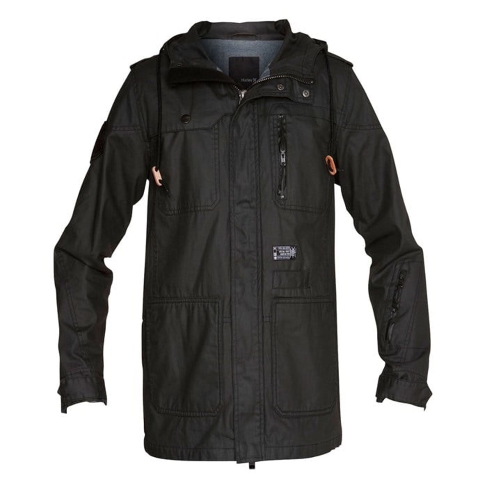 Hurley Covert Utility Men’s Jacket Charcoal Black Size XL EUC